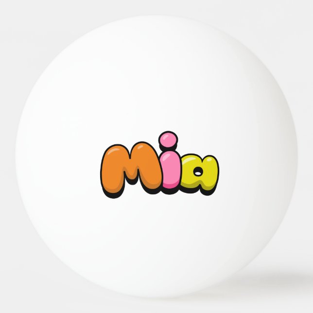 Mia Ping Pong Ball (Front)