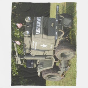 MIAI REAGAN COMBAT MOWER FLEECE BLANKET