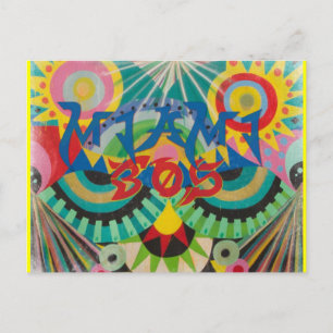 Miami 305 Graffiti Postcard