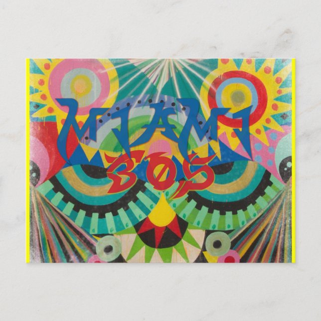 Miami 305 Graffiti Postcard (Front)