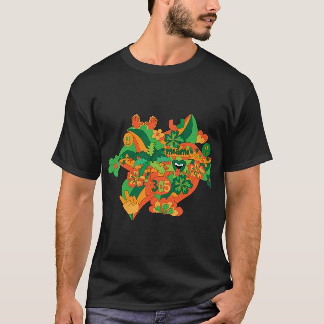 Miami 305 Vibes T-Shirt (Front)
