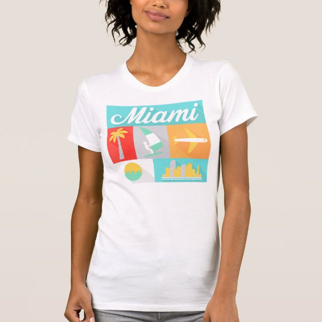 miami american city tshirt various colours (Front)