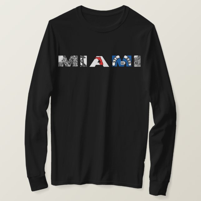 Miami Anni Long sleeve T-shirt (Design Front)