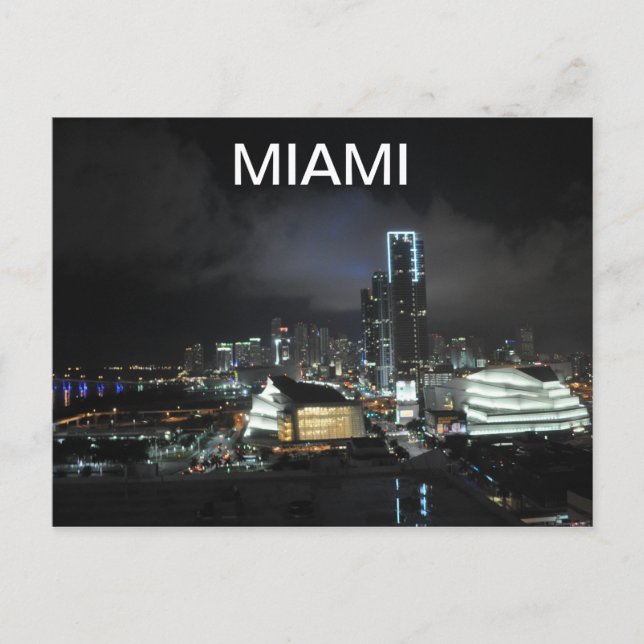 Miami at Night Postcard (Front)
