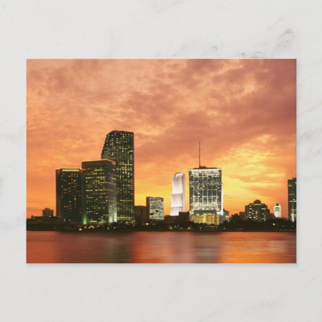 Miami at Sunset Postcard (Front)