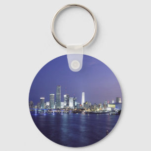 Miami at Twilight Key Ring