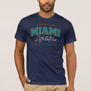 Miami Athletic Retro Script Graphic T-Shirt