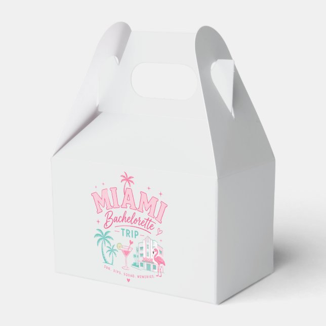 Miami Bachelorette Trip Favour Box (Front Side)