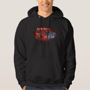 Miami Beach California black surfer art guy hoodie