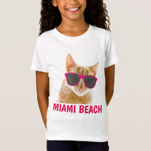 MIAMI BEACH Florida Cat T-shirts