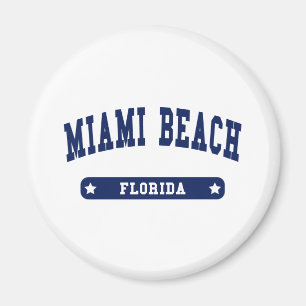Miami Beach Florida College Style tee shirts Magnet