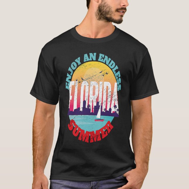 Miami Beach Florida Endless Summer T-Shirt (Front)