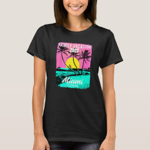 Miami Beach Florida Family Vacation Beach Palm Tre T-Shirt