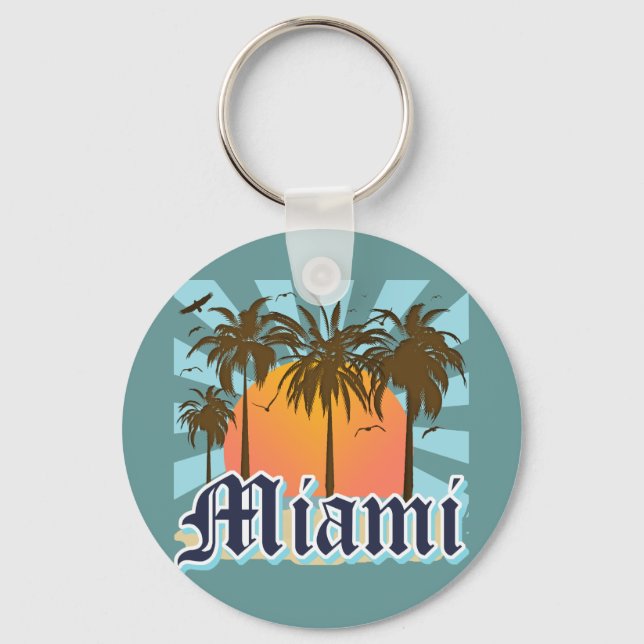 Miami Beach Florida FLA Key Ring (Front)