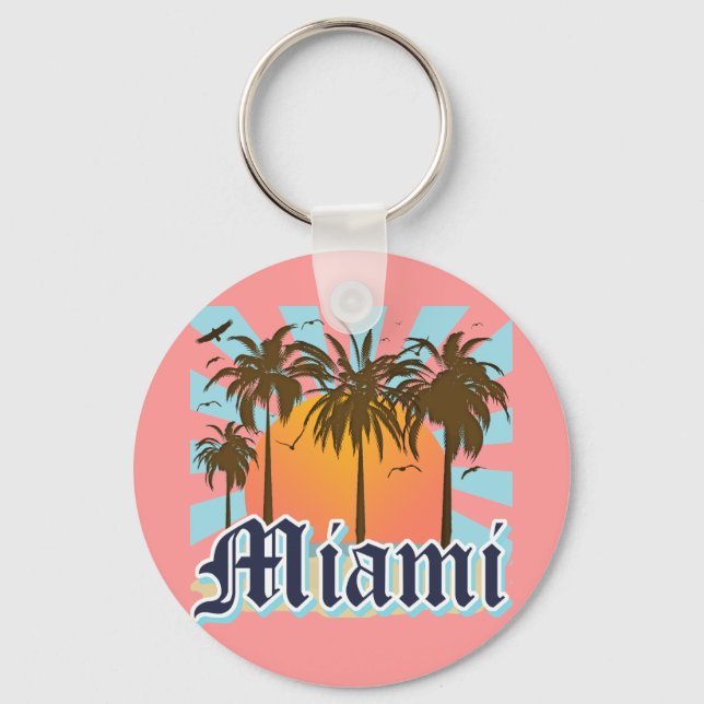 Miami Beach Florida FLA Key Ring (Front)