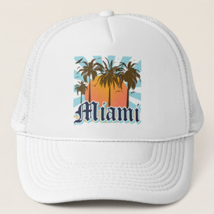 Miami Beach Florida FLA Trucker Hat