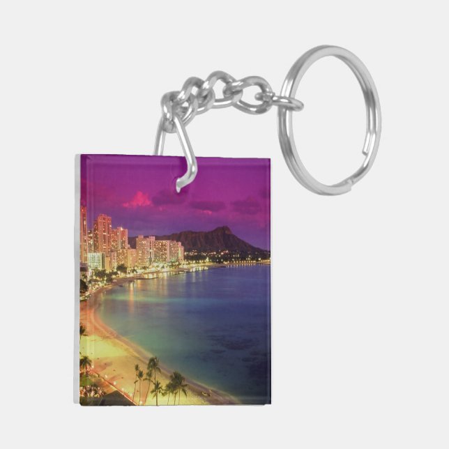 MIAMI BEACH, Florida Key Ring (Back Left)