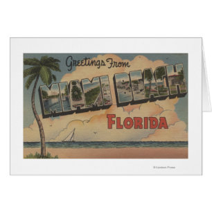 Miami Beach, Florida - Large Letter Scenes