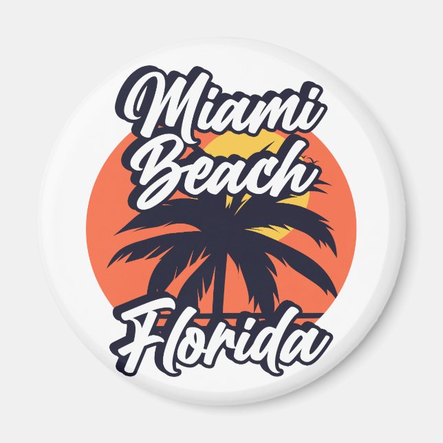 Miami Beach,Florida Magnet (Front)