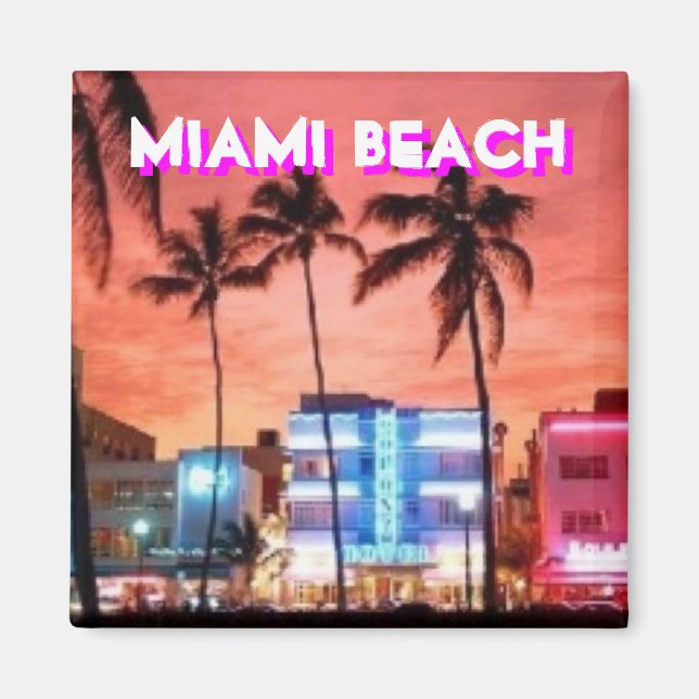 Miami Beach, Florida Magnet (Front)