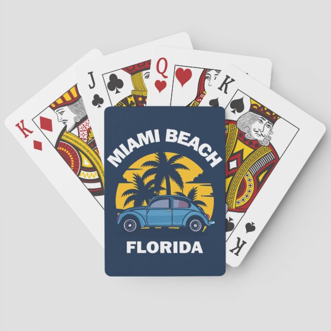 Miami Beach,Florida Playing Cards (Back)