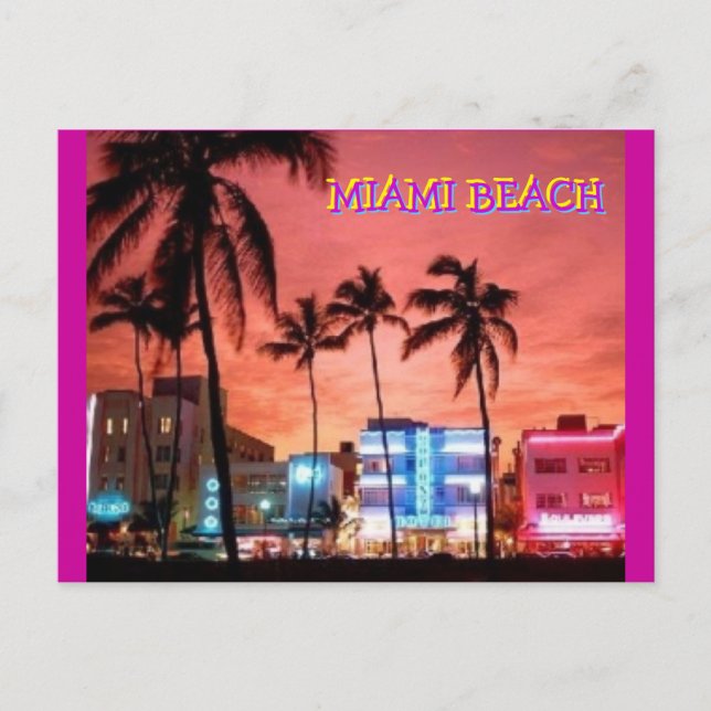Miami Beach, Florida Postcard (Front)