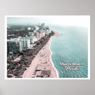 MIAMI BEACH FLORIDA - SOUTH BEACH POSTER