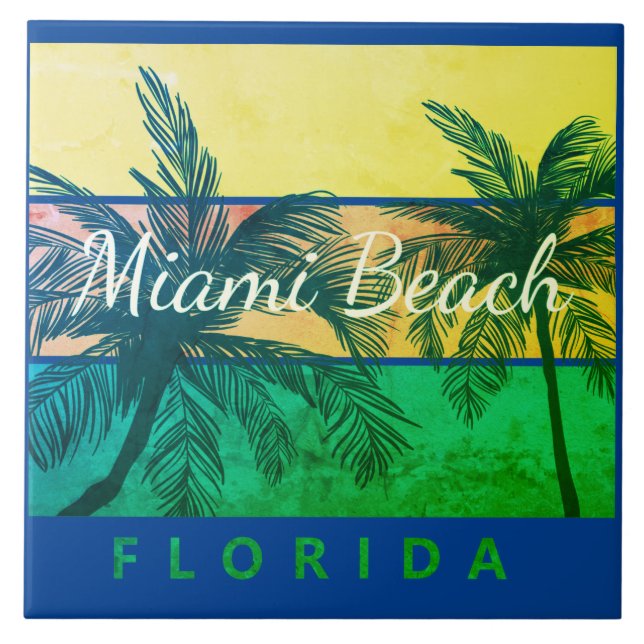miami beach florida   tile (Front)