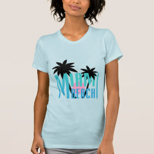 Miami Beach, Florida, Typography Cool T-Shirt
