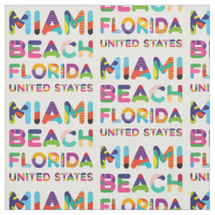 Miami Beach Florida United States Fabric