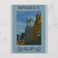 Miami Beach Florida Vintage Travel Poster
