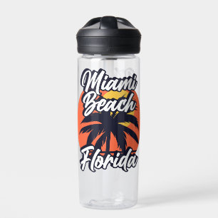 Miami Beach,Florida Water Bottle
