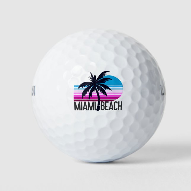 Miami Beach  Golf Balls (Front)