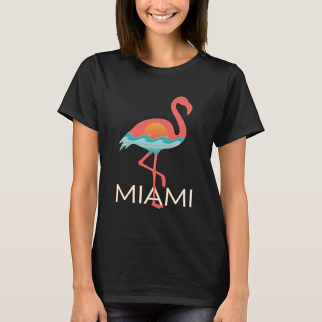 Miami Beach Graphic Tee – Retro Summer Vacation (Front)