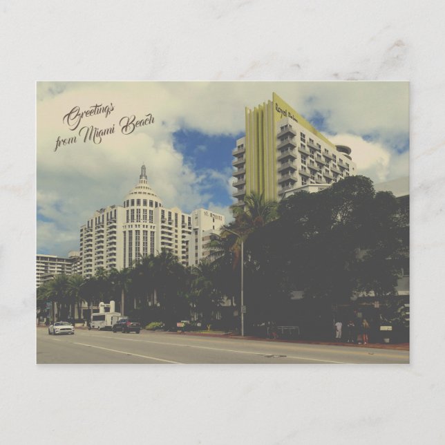 Miami Beach Hotel Royal Palm Postcard (Front)