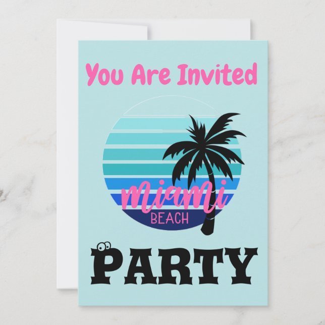 Miami Beach Invitation (Front)