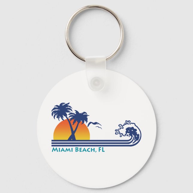 Miami Beach Key Ring (Front)