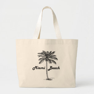 Miami Beach Large Tote Bag