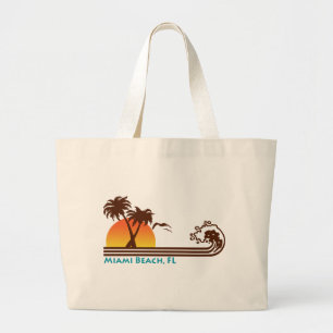Miami Beach Large Tote Bag