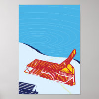 Miami Beach Lounge Pool Poster