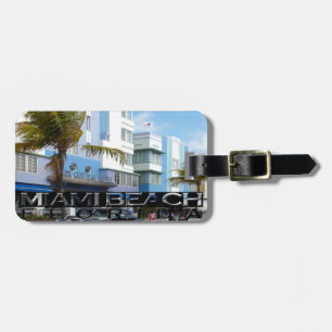 Miami Beach Luggage Tag
