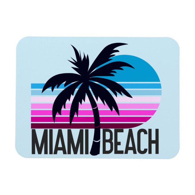 Miami Beach   Magnet (Horizontal)