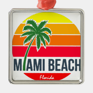 Miami Beach Metal Tree Decoration