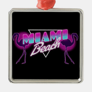Miami beach metal tree decoration
