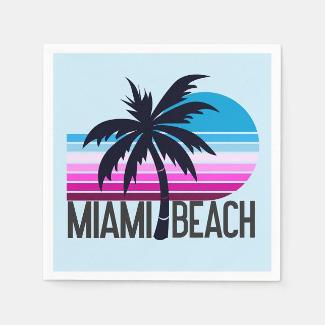Miami Beach   Napkin (Front)