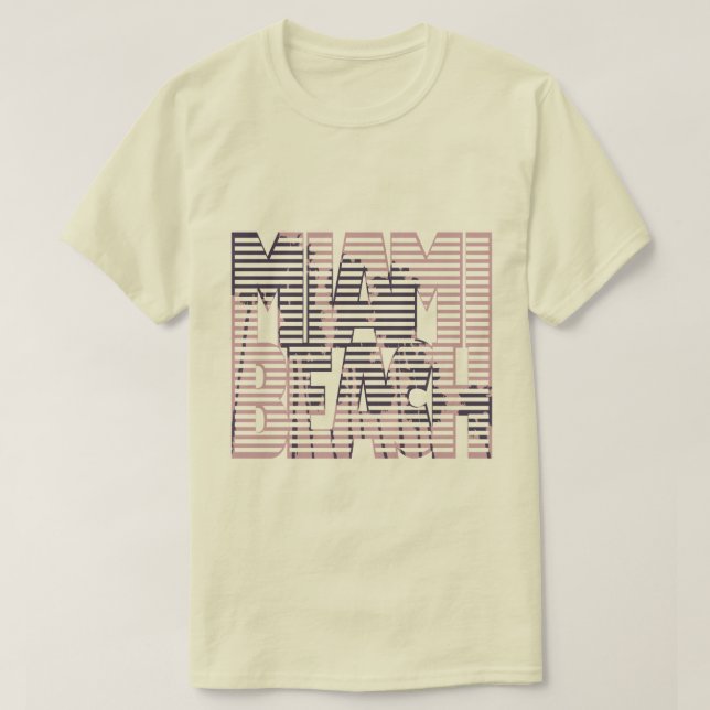 miami beach pink violet fun T-Shirt (Design Front)