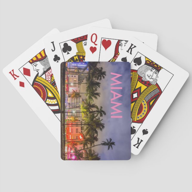 MIAMI BEACH PLAYING CARDS (Back)