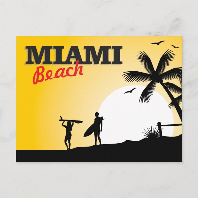 Miami Beach Postcard (Front)