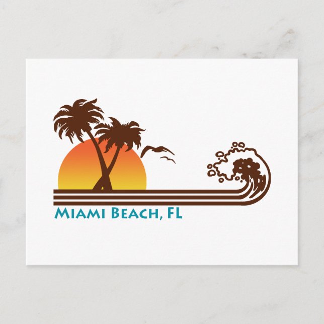 Miami Beach Postcard (Front)