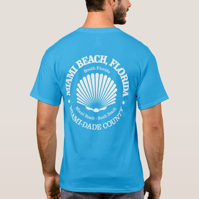 Miami Beach (seashell) T-Shirt (Back)
